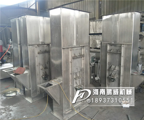 粘性物料斗式提升機(jī)料斗沾料有什么辦法可以解決？